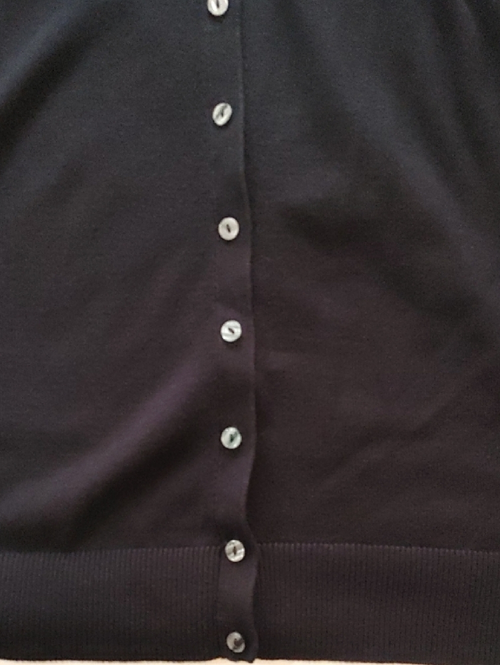 croft & barrow Black Button-Front Women's Cardigan - Picture 3 of 4